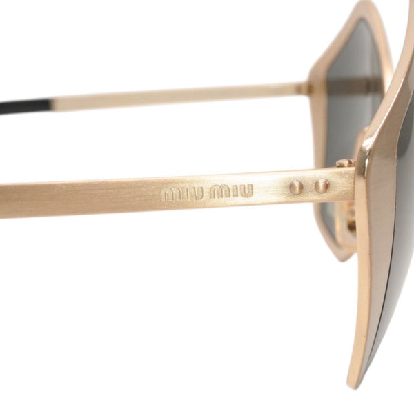 MIUMIU ミュウミュウ サングラス アイウェア SMU53N JAZ-1A1 サイズ58□14 135 ゴールド ブラック 美品 中古 4a000007