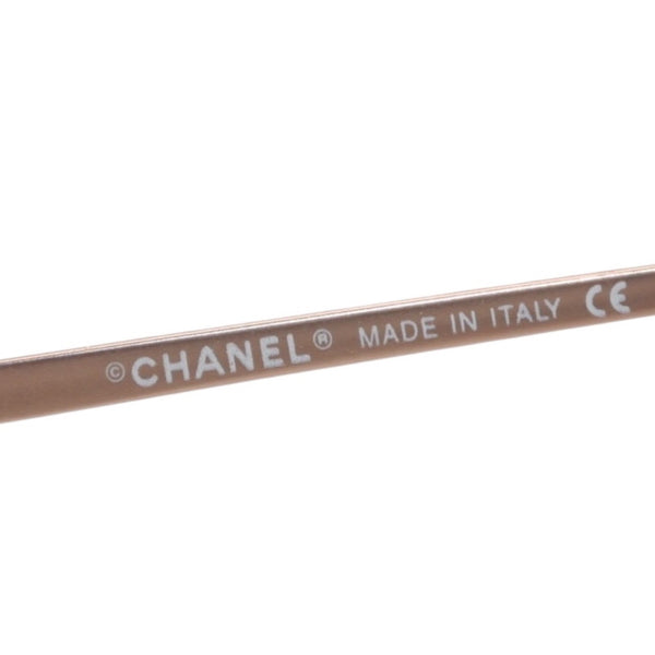 CHANEL シャネル リムレス サングラス アイウェア 4003 c.116/74 サイズ53□19 130 ココマーク オレンジ 美品 中古 4a000073