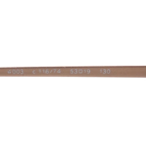 CHANEL シャネル リムレス サングラス アイウェア 4003 c.116/74 サイズ53□19 130 ココマーク オレンジ 美品 中古 4a000073