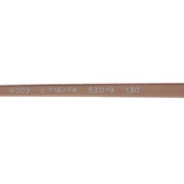 CHANEL シャネル リムレス サングラス アイウェア 4003 c.116/74 サイズ53□19 130 ココマーク オレンジ 美品 中古 4a000073