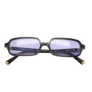 新品未使用品 Miu Miu ミュウミュウ Eyewear サングラス ブラック パープルティントレンズ 16K010 中古 4a000009
