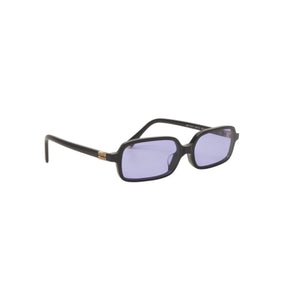 新品未使用品 Miu Miu ミュウミュウ Eyewear サングラス ブラック パープルティントレンズ 16K010 中古 4a000009