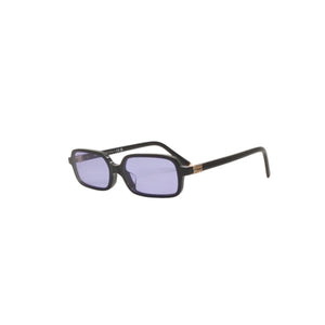 新品未使用品 Miu Miu ミュウミュウ Eyewear サングラス ブラック パープルティントレンズ 16K010 中古 4a000009