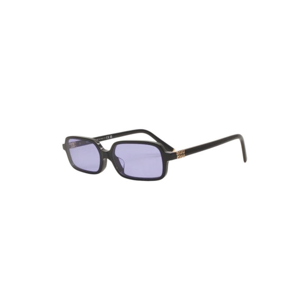 新品未使用品 Miu Miu ミュウミュウ Eyewear サングラス ブラック パープルティントレンズ 16K010 中古 4a000009