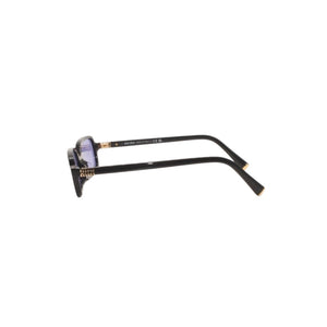 新品未使用品 Miu Miu ミュウミュウ Eyewear サングラス ブラック パープルティントレンズ 16K010 中古 4a000009