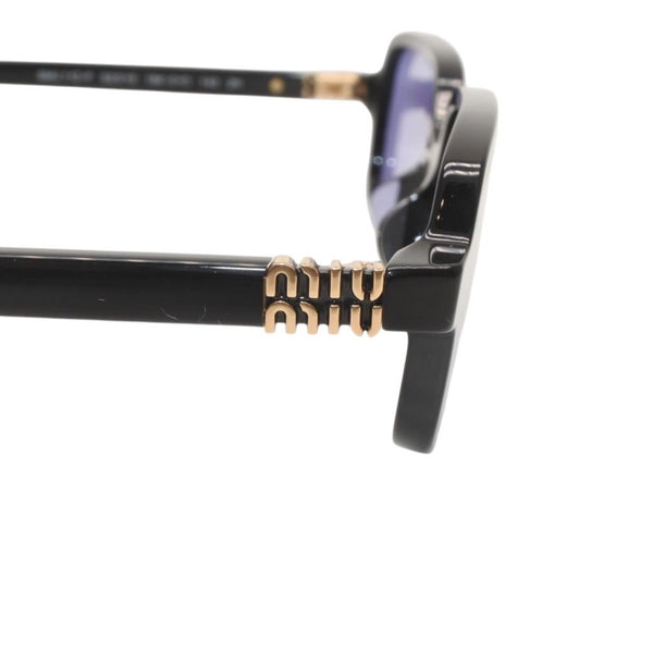 新品未使用品 Miu Miu ミュウミュウ Eyewear サングラス ブラック パープルティントレンズ 16K010 中古 4a000009