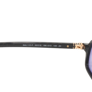 新品未使用品 Miu Miu ミュウミュウ Eyewear サングラス ブラック パープルティントレンズ 16K010 中古 4a000009
