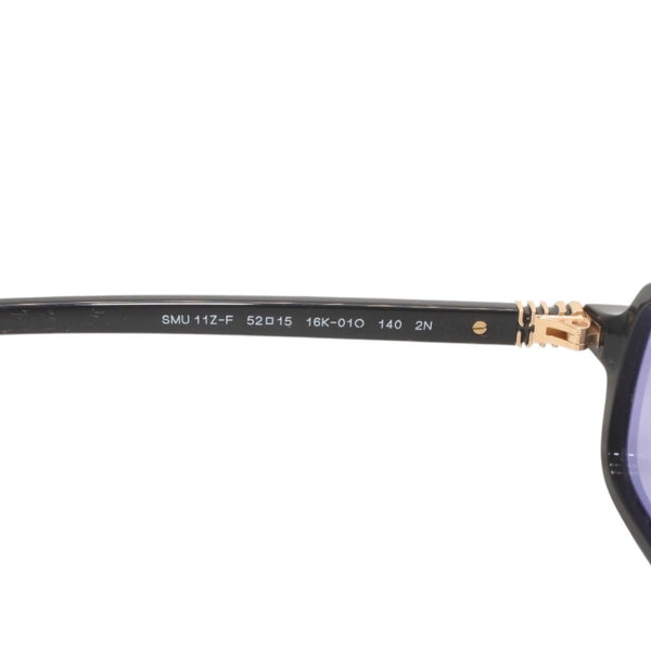 新品未使用品 Miu Miu ミュウミュウ Eyewear サングラス ブラック パープルティントレンズ 16K010 中古 4a000009