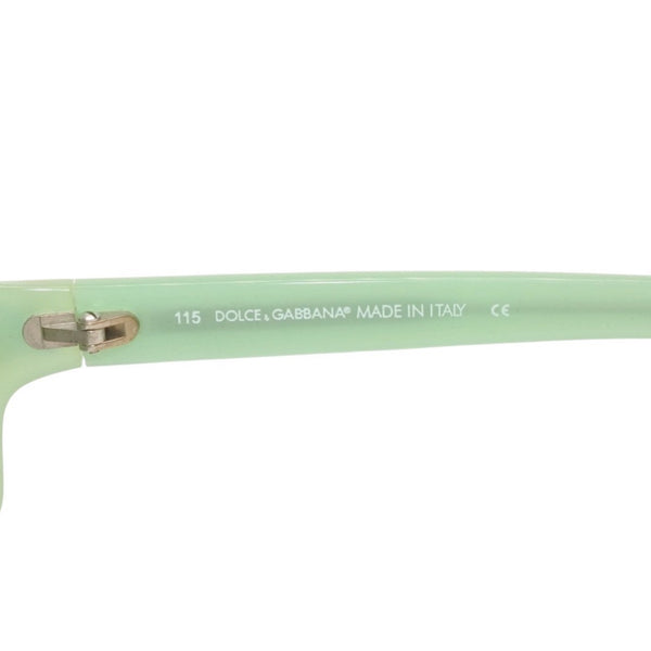 極美品 DOLCE&GABBANA ドルチェアンドガッバーナ サングラス アイウェア DG 648S 853 サイズ115 ラインストーン アセテート 中古 4b014148