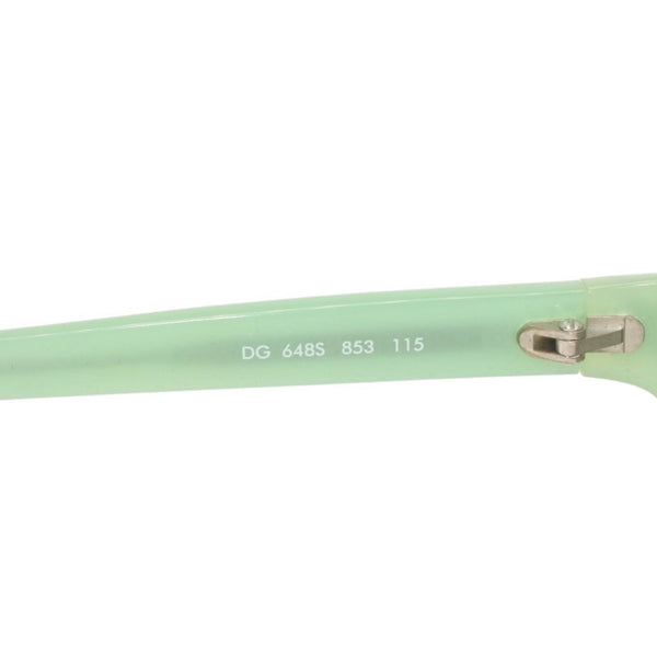 極美品 DOLCE&GABBANA ドルチェアンドガッバーナ サングラス アイウェア DG 648S 853 サイズ115 ラインストーン アセテート 中古 4b014148