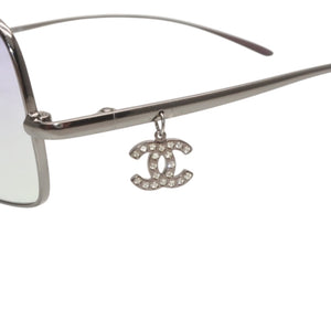 CHANEL Sunglasses Eyewear 4079-T-B c.108/2E Size 54□17 135 Coco Mark Rhinestone Gradation Good Condition Used 4a000019