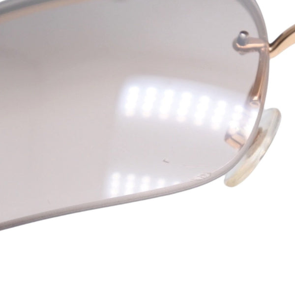 CHANEL Half Rim Sunglasses Eyewear 4104-B c.125/8Z Size 62□15 120 Coco Mark Rhinestone Good Condition Used 4a000005