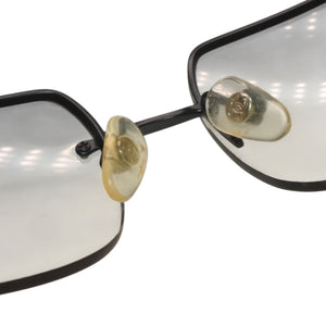CHANEL Rimless Sunglasses Eyewear 4104 c.101/8G Coco Mark Black Good Condition Used 4a000015