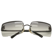 画像をギャラリービューアに読み込む, CHANEL シャネル リムレス サングラス アイウェア 4104 c.101/8G ココマーク ブラック 美品 中古 4a000015