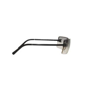 CHANEL Rimless Sunglasses Eyewear 4104 c.101/8G Coco Mark Black Good Condition Used 4a000015