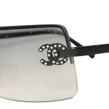 画像をギャラリービューアに読み込む, CHANEL シャネル リムレス サングラス アイウェア 4104 c.101/8G ココマーク ブラック 美品 中古 4a000015