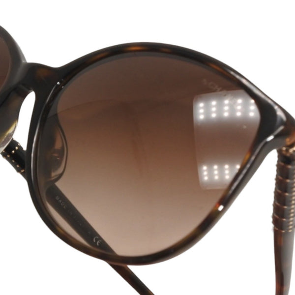 Very good condition CHANEL Wellington sunglasses eyewear 5207-A c.714/3B size 56□17 here mark tortoiseshell color used 4a000124