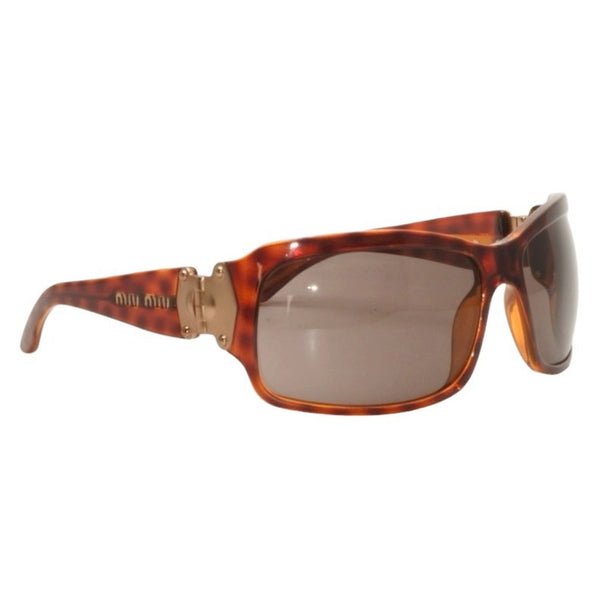 Very good condition MIUMIU Sunglasses Eyewear SMU15G 2AU-3N1 Size 65□15 115 Tortoiseshell color Brown Used 4a000008