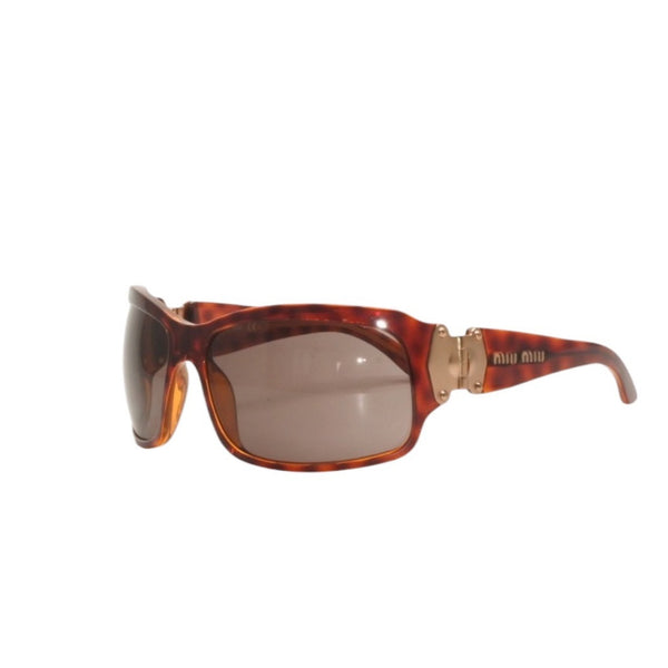 Very good condition MIUMIU Sunglasses Eyewear SMU15G 2AU-3N1 Size 65□15 115 Tortoiseshell color Brown Used 4a000008