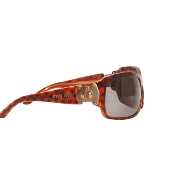 Very good condition MIUMIU Sunglasses Eyewear SMU15G 2AU-3N1 Size 65□15 115 Tortoiseshell color Brown Used 4a000008