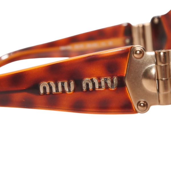 Very good condition MIUMIU Sunglasses Eyewear SMU15G 2AU-3N1 Size 65□15 115 Tortoiseshell color Brown Used 4a000008