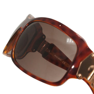 Very good condition MIUMIU Sunglasses Eyewear SMU15G 2AU-3N1 Size 65□15 115 Tortoiseshell color Brown Used 4a000008