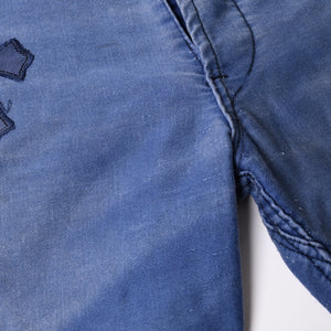 CHROME HEARTS クロムハーツ パリ限定 クロスパッチフレンチワーク パンツ ネイビー サイズ38 美品 中古 4a000022
