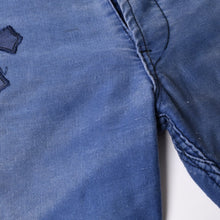 画像をギャラリービューアに読み込む, CHROME HEARTS クロムハーツ パリ限定 クロスパッチフレンチワーク パンツ ネイビー サイズ38 美品 中古 4a000022