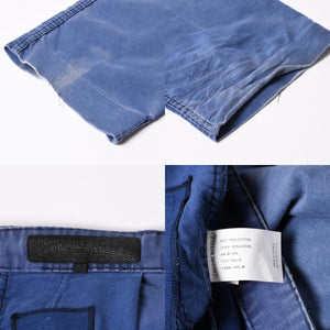 CHROME HEARTS クロムハーツ パリ限定 クロスパッチフレンチワーク パンツ ネイビー サイズ38 美品 中古 4a000022