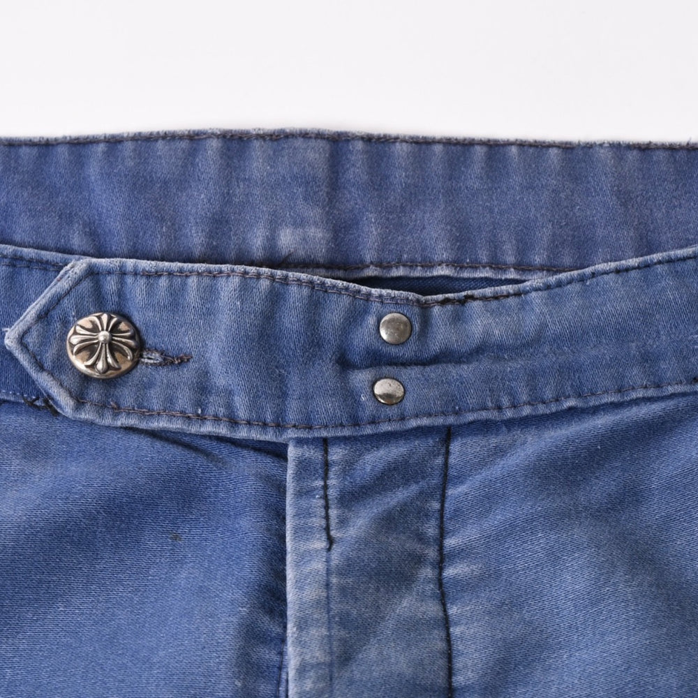 CHROME HEARTS Paris Limited Cross Patch French Work Pants Navy Size 38 Good Condition Used 4a000022