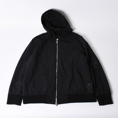 新品同様 CHROME HEARTS クロムハーツ ジップアップフーディー パーカー サイズXL セメタリークロスパッチ 9パッチ シルバー925 中古 4a000548