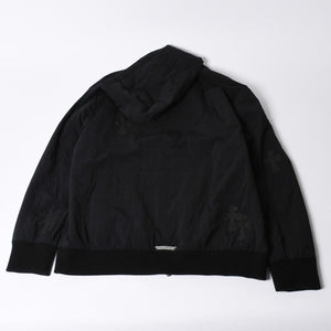 新品同様 CHROME HEARTS クロムハーツ ジップアップフーディー パーカー サイズXL セメタリークロスパッチ 9パッチ シルバー925 中古 4a000548