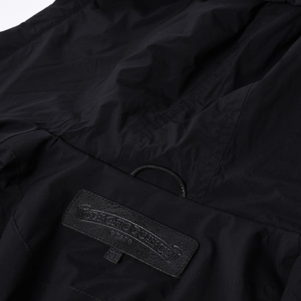 新品同様 CHROME HEARTS クロムハーツ ジップアップフーディー パーカー サイズXL セメタリークロスパッチ 9パッチ シルバー925 中古 4a000548