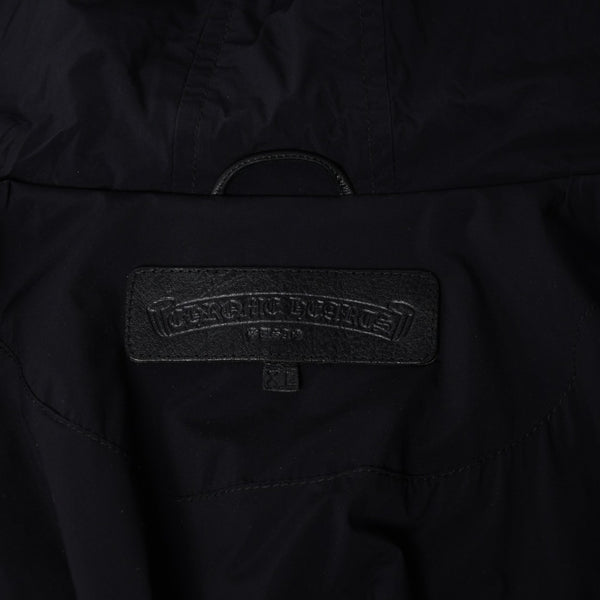 新品同様 CHROME HEARTS クロムハーツ ジップアップフーディー パーカー サイズXL セメタリークロスパッチ 9パッチ シルバー925 中古 4a000548