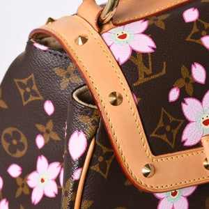 極美品 LOUIS VUITTON ルイヴィトン サック レトロ PM ハンドバッグ M92012 モノグラム チェリーブロッサム 村上隆 中古 4a000526