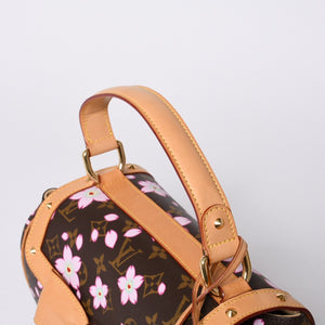 極美品 LOUIS VUITTON ルイヴィトン サック レトロ PM ハンドバッグ M92012 モノグラム チェリーブロッサム 村上隆 中古 4a000526