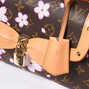 極美品 LOUIS VUITTON ルイヴィトン サック レトロ PM ハンドバッグ M92012 モノグラム チェリーブロッサム 村上隆 中古 4a000526