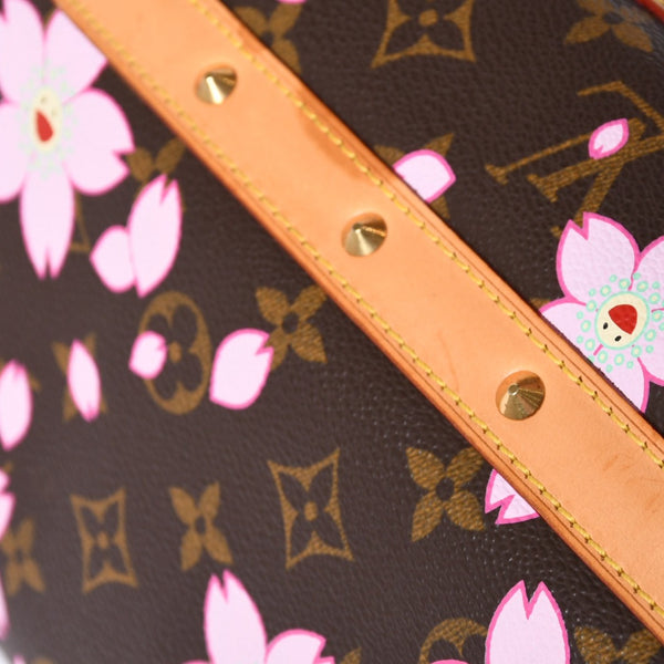 極美品 LOUIS VUITTON ルイヴィトン サック レトロ PM ハンドバッグ M92012 モノグラム チェリーブロッサム 村上隆 中古 4a000526