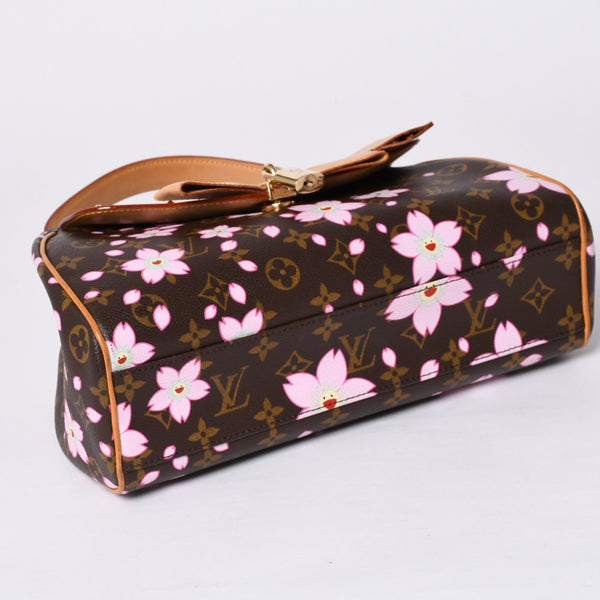 極美品 LOUIS VUITTON ルイヴィトン サック レトロ PM ハンドバッグ M92012 モノグラム チェリーブロッサム 村上隆 中古 4a000526