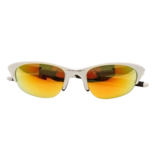 Oakley sunglasses, eyewear, white, mirrored lenses, size 55◻21 135 Made in USA Excellent condition Used 4a000346