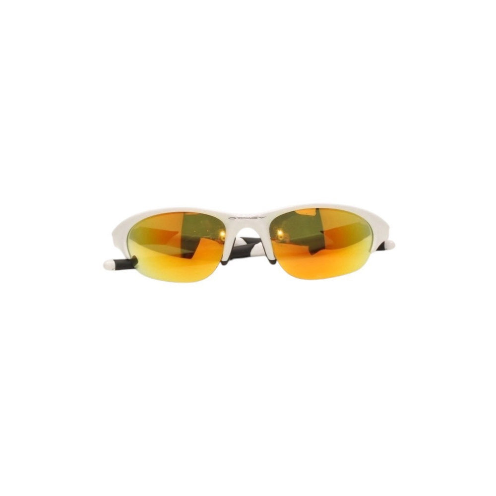 OAKLEY オークリー サングラス アイウェア ホワイト ミラーレンズ サイズ 55◻︎21 135 アメリカ製 美品 中古 4a000346