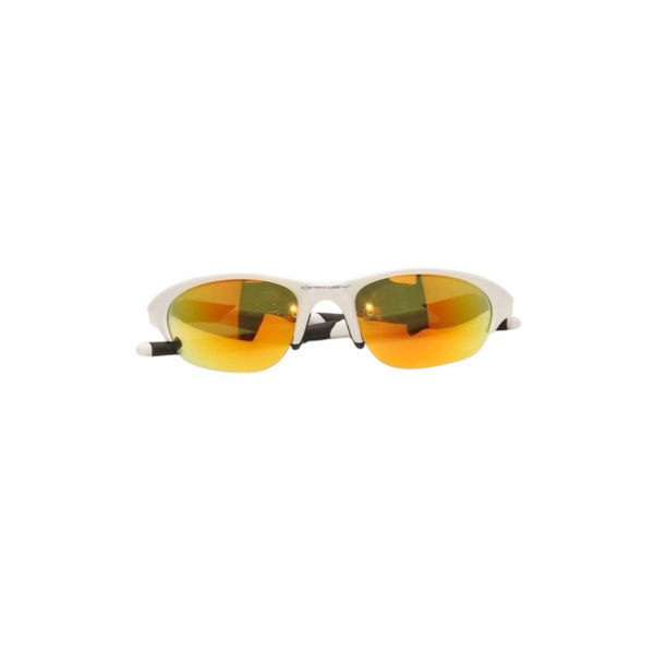 Oakley sunglasses, eyewear, white, mirrored lenses, size 55◻21 135 Made in USA Excellent condition Used 4a000346