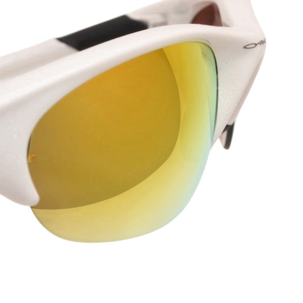 Oakley sunglasses, eyewear, white, mirrored lenses, size 55◻21 135 Made in USA Excellent condition Used 4a000346