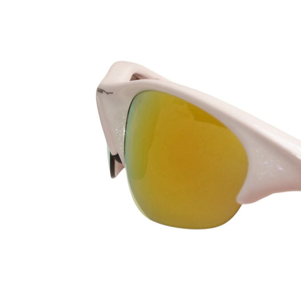 Oakley sunglasses, eyewear, white, mirrored lenses, size 55◻21 135 Made in USA Excellent condition Used 4a000346