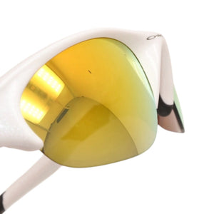 Oakley sunglasses, eyewear, white, mirrored lenses, size 55◻21 135 Made in USA Excellent condition Used 4a000346