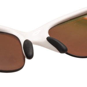 Oakley sunglasses, eyewear, white, mirrored lenses, size 55◻21 135 Made in USA Excellent condition Used 4a000346