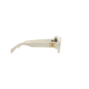 CELINE セリーヌ サングラス アイウェア CL40194U 25A サイズ52□22 145 アセテート プラスチック ホワイト 美品 中古 4a000320