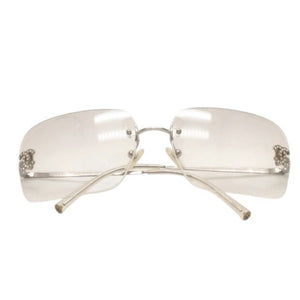 CHANEL シャネル リムレス サングラス アイウェア 4017-D c.159/6I サイズ62□17 120 ココマーク ラインストーン 美品 中古 4a000355
