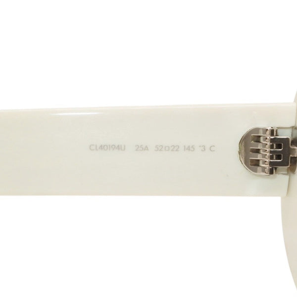 CELINE セリーヌ サングラス アイウェア CL40194U 25A サイズ52□22 145 アセテート プラスチック ホワイト 美品 中古 4a000320