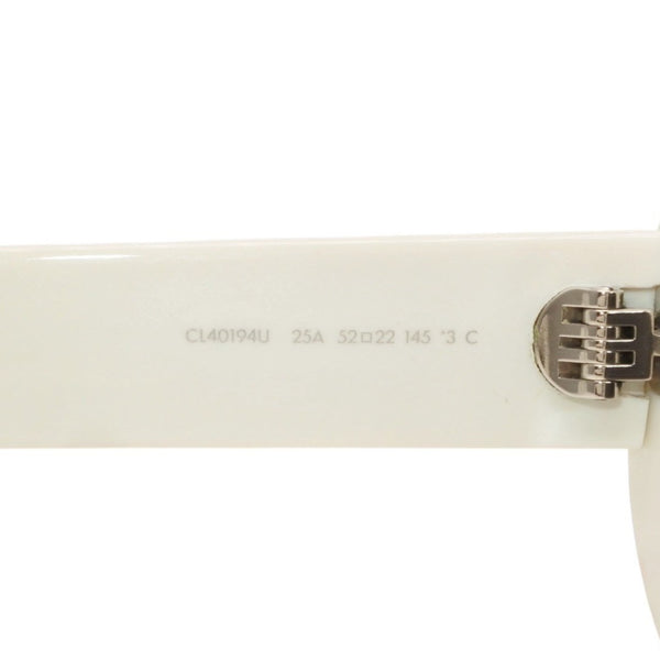 CELINE セリーヌ サングラス アイウェア CL40194U 25A サイズ52□22 145 アセテート プラスチック ホワイト 美品 中古 4a000320